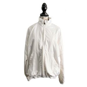 Nike Y2K White Zip-Up Track Jacket
Women’s Medium